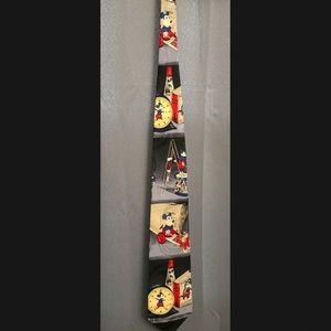 Vintage Mickey & Co Atlas Design Mickey Mouse Magazine Dress Tie NWT
